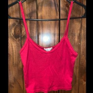 Red tank/ crop top